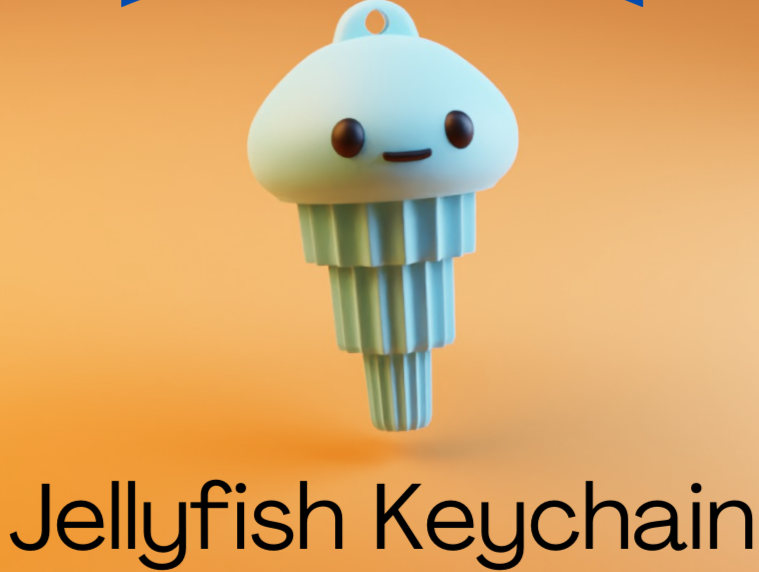 Articulated Jellyfish Keychain